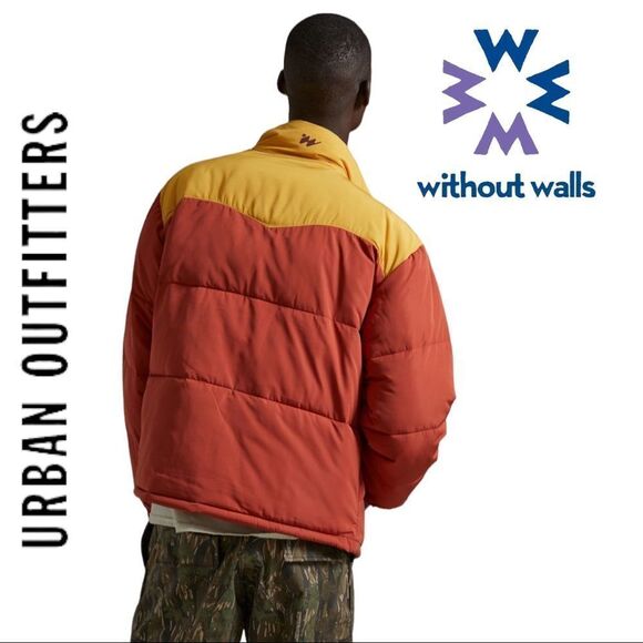NEW Without Walls Urban Outfitters UO Western Puffer Coat Jacket M L XL - Picture 3 of 7